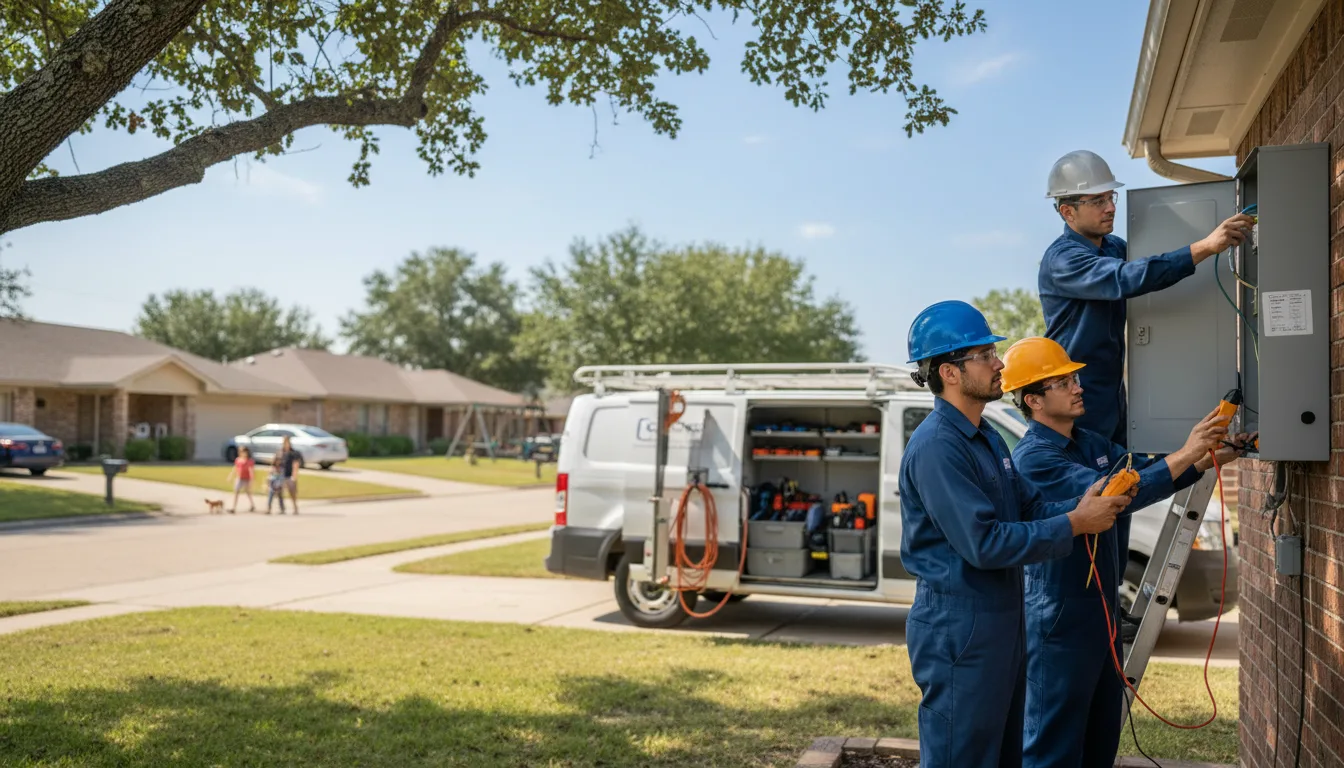 Certified electrician providing emergency electrical services in Plymouth, NE